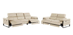 1246 Divanitalia Modular Power Dual Reclining Sofa and Loveseat Set with Power Headrests - Top Grain Italian Leather - Beige - SKU 1246-BEIGE-5.4-HT-2PC - view 4