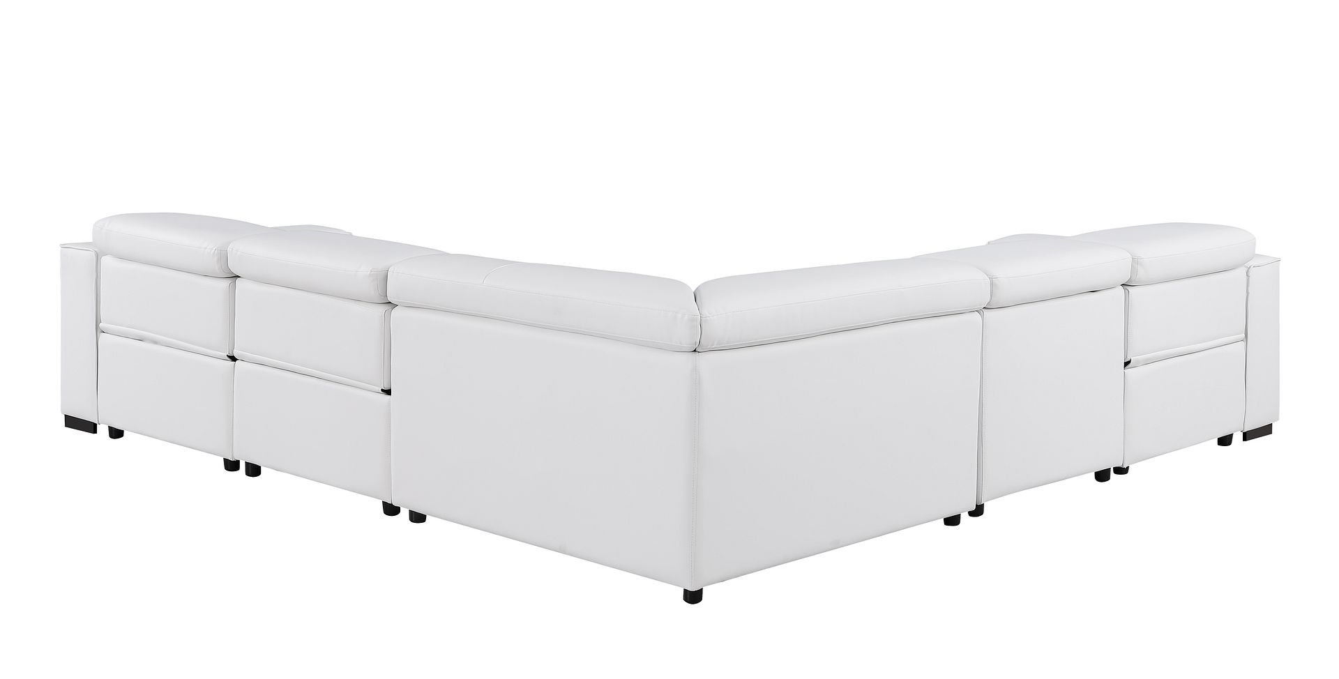 1208 Leather Reclining Set - Sofa & Loveseat with 4 Power Recliners