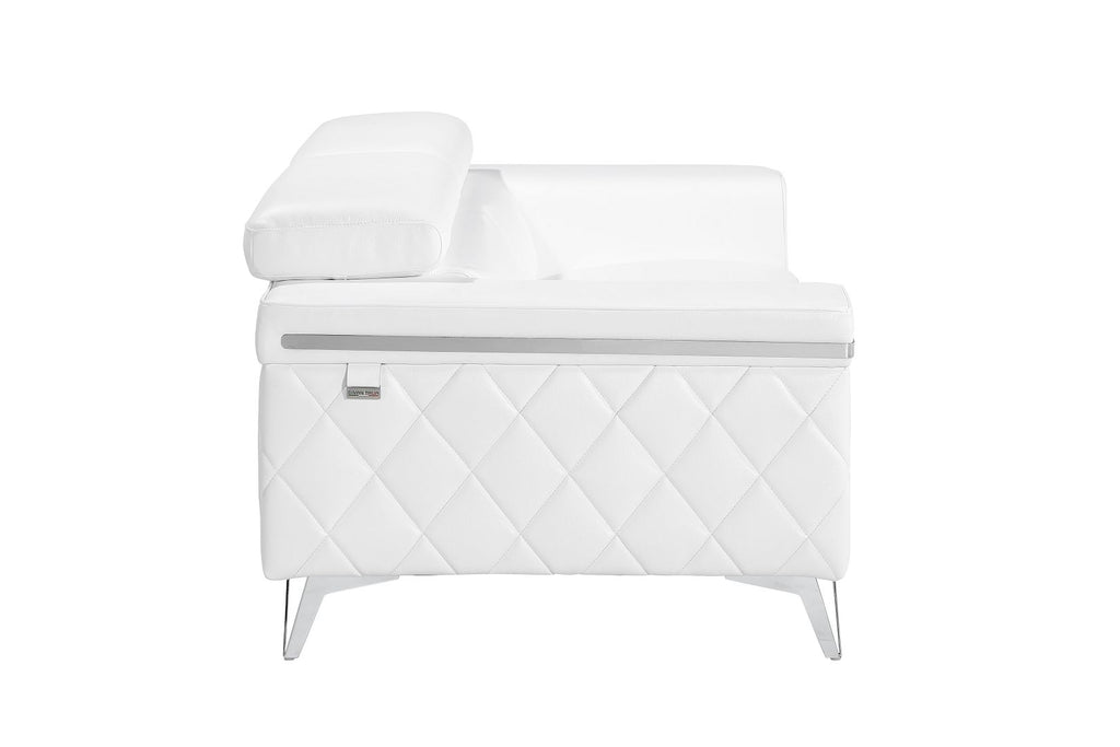 1140 Divanitalia Loveseat with Adjustable Headrest in Top-grain Italian Leather