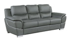 4572 Modern Genuine Leather 2-Piece Sofa Set - Dark Grey - SKU 4572 GRAY 2PC (S/L) - GROUP - view 4
