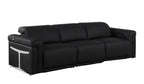 1126 Divanitalia 3-Piece Modular Power Reclining Sofa in Top Grain Italian Leather with 3 Power Recliners & Power Headrests