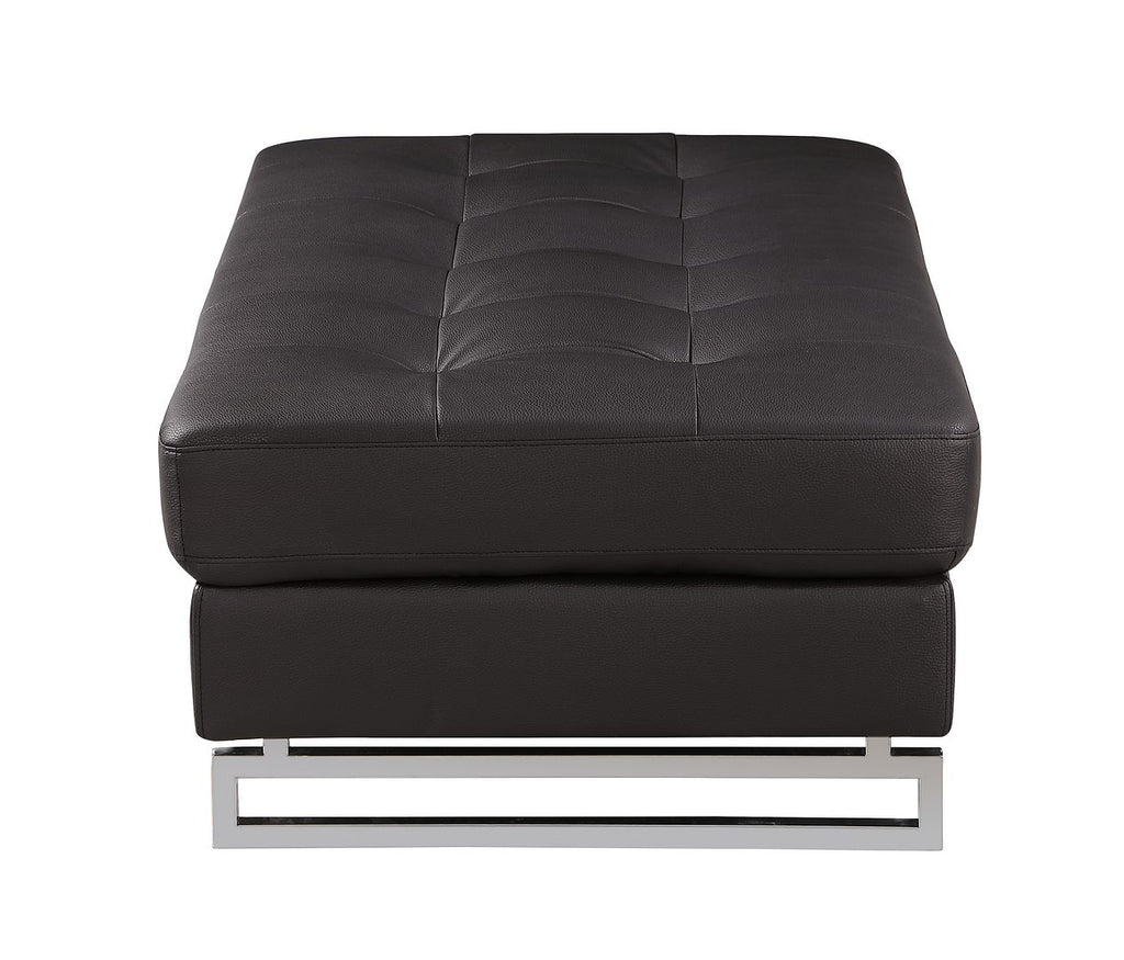 8136 Genuine Leather Ottoman