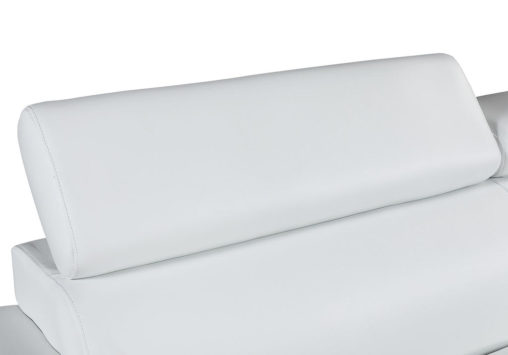 4571 Modern Genuine Leather Sofa - White - SKU 4571-S-WHITE - view 6