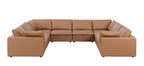 1100 Divanitalia 8-Piece U-Shaped Sectional Sofa in Top-grain Italian Leather