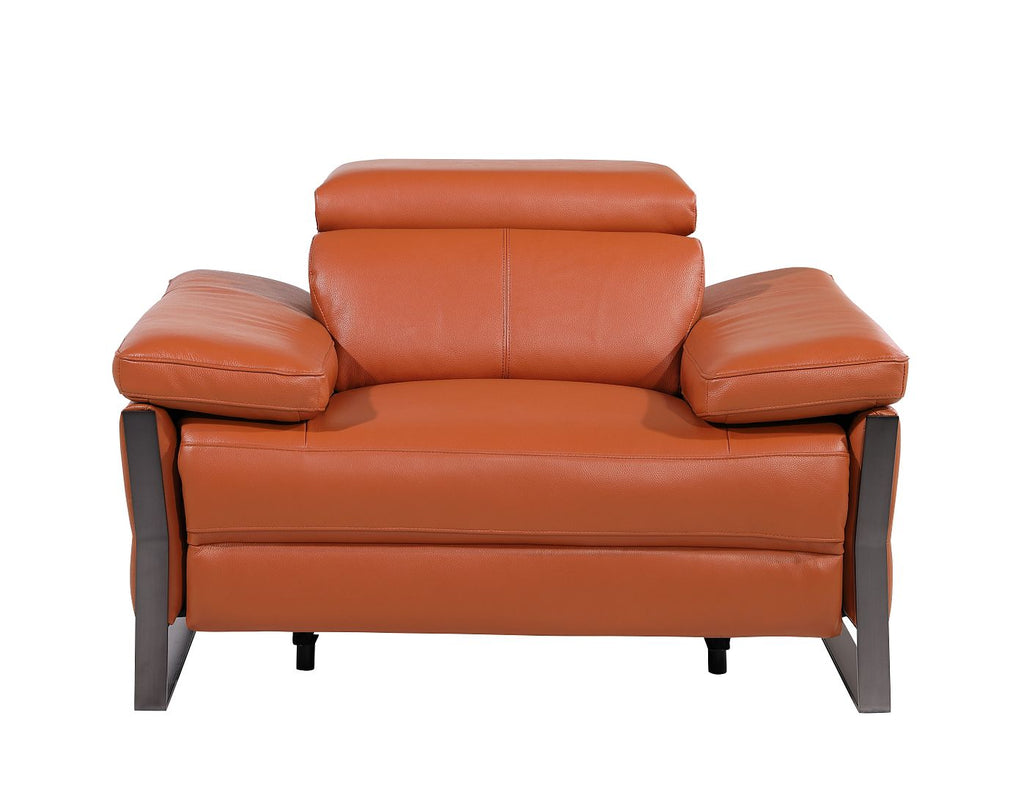 1246 Divanitalia Power Reclining Arm Chairwith Power Headrests - Top Grain Italian Leather