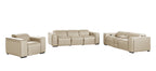 1224 Divanitalia 7-Piece Modular Power Reclining Sofa, Loveseat & Chair Set in Top Grain Italian Leather with 6 Power Recliners & Power Headrests - Beige - SKU 1224-BEIGE-7.6-HT-3PC - view 3