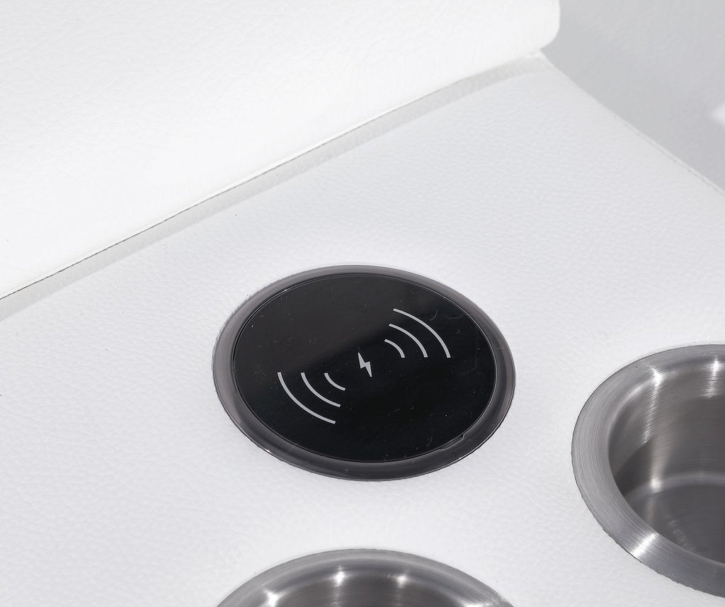 1116 Divanitalia 12-Piece U-Shaped Sectional Sofa in Top Grain Italian Leather with 4 Power Recliners & Power Headrests
