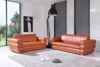 904 Divanitalia 2-Piece Sofa Set in Top-grain Italian Leather - Camel - SKU 904- CAMEL 2PC (S/L) - GROUP