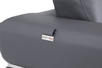 904 Divanitalia 3-Piece Sofa Set in Top-grain Italian Leather - Dark Grey - SKU 904- DARK GRAY 3PC (S/L/CH) - GROUP - view 10