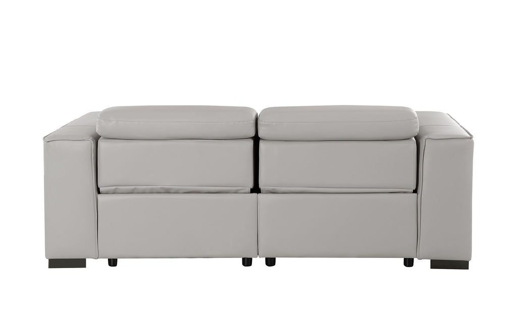 1208 Genuine Leather Dual Power Reclining Loveseat
