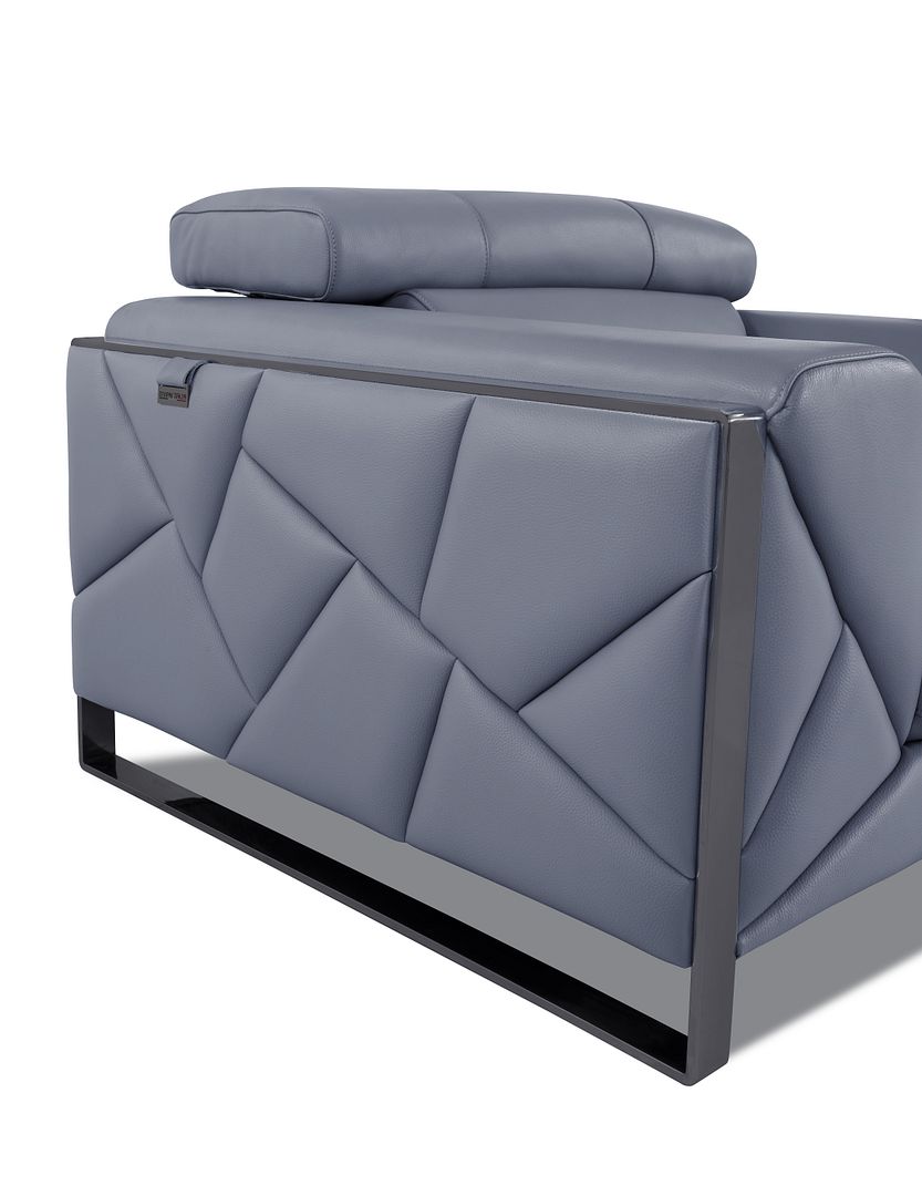 903 Divanitalia Sofa with Adjustable Headrest in Top-grain Italian Leather
