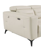 989 Divanitalia Power Reclining Loveseat with Power Headrest in Top-grain Italian Leather