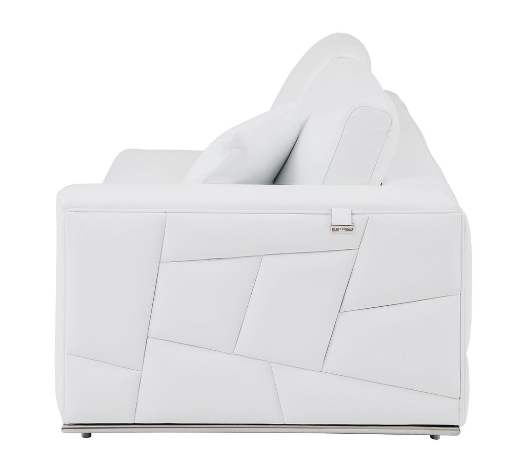 998 Divanitalia Cream Left Arm Facing Sectional Sofa in Top-grain Italian Leather
