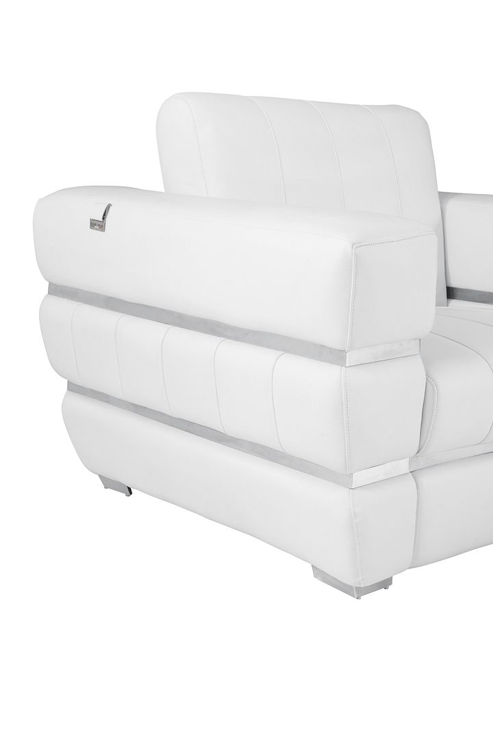 904 Divanitalia Sofa in Top-grain Italian Leather - White - SKU 904-S-WHITE - view 6