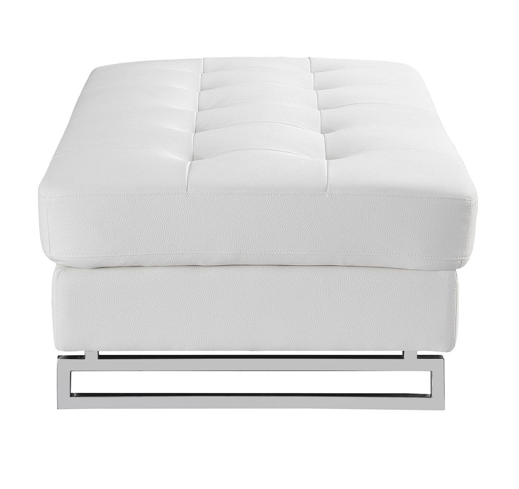 8136 Genuine Leather Ottoman