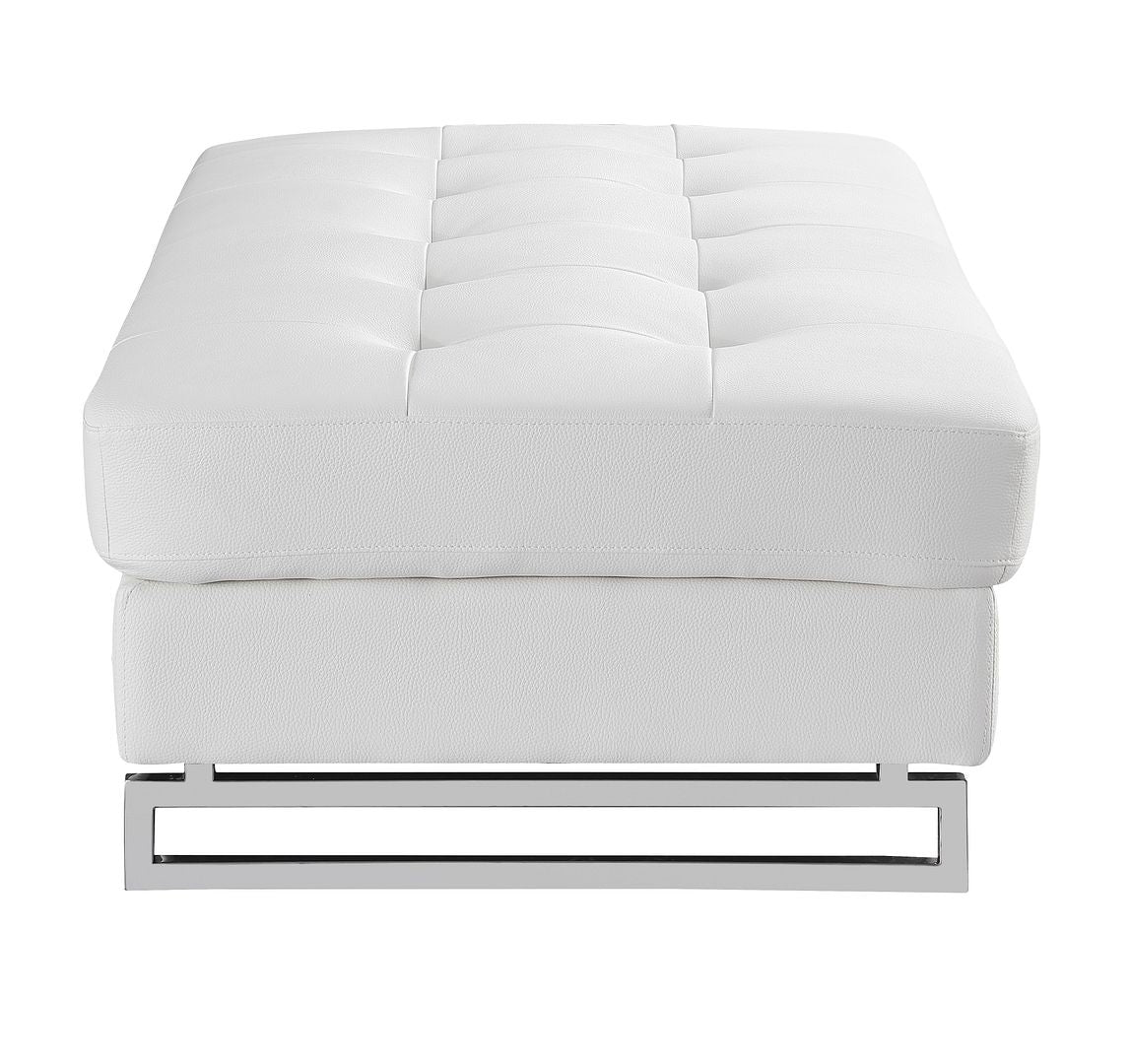 8136 Genuine Leather Ottoman