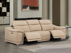 2679 Genuine Leather Sofa with Dual Power Recliners - Beige - SKU 2679-BEIGE-3.2-S-HT - view 2