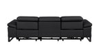 1246 Divanitalia Modular Power Dual Reclining Sofa with Power Reclining Headrests - Top Grain Italian Leather - Black - SKU 1246-BLACK-3.2-S-HT - view 7