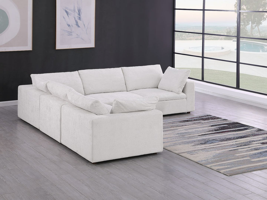 1100 Divanitalia 5-Piece L-Shaped Sectional Sofa - Top-grain Italian Leather