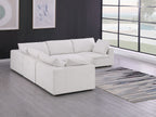 1100 Divanitalia 5-Piece L-Shaped Sectional Sofa - Top-grain Italian Leather