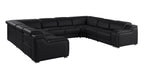 1116 Divanitalia 8-Piece U-Shaped Sectional Sofa in Top Grain Italian Leather with 4 Power Recliners & Power Headrests - Black - SKU 1116-BLACK-8PC-4PWR-U-NC-SECTIONAL-GROUP - view 4