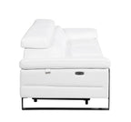 1246 Divanitalia Modular Power Triple Reclining Sofa with Power Reclining Headrests - Top Grain Italian Leather - White - SKU 1246-WHITE-3.3-HT - view 8
