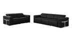 1126 Divanitalia 5-Piece Modular Power Reclining Sofa and Loveseat Set in Top Grain Italian Leather with 4 Power Recliners & Power Headrests - Black - SKU 1126-BLACK-5.4-HT-2PC - view 3