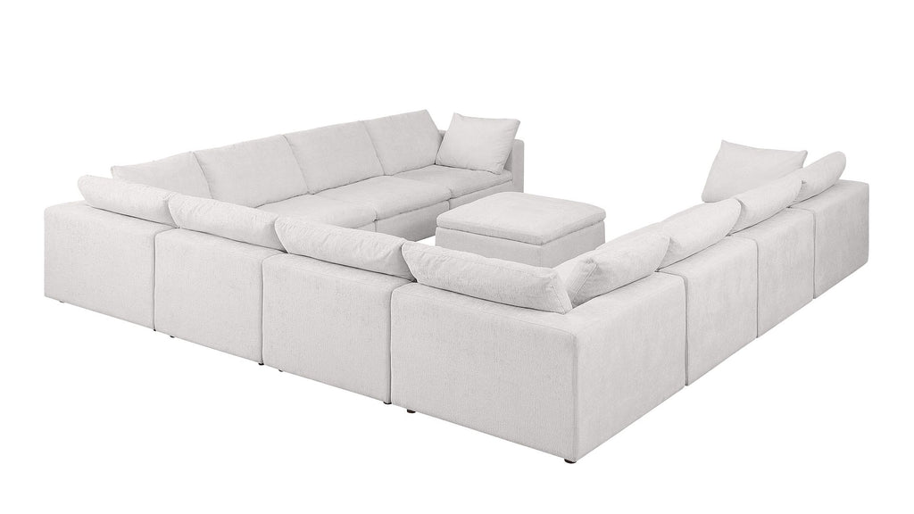1100 Divanitalia 11-Piece U-Shaped Sectional Sofa in Top-grain Italian Leather