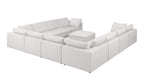 1100 Divanitalia 11-Piece U-Shaped Sectional Sofa in Top-grain Italian Leather