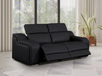 1116 Divanitalia 2-Piece Modular Power Reclining Loveseat in Top Grain Italian Leather with 2 Power Recliners & Power Headrests