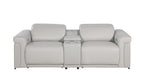 1126 Divanitalia 3-Piece Modular Power Reclining Loveseat in Top Grain Italian Leather with 2 Power Recliners & Power Headrests