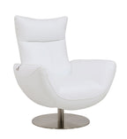 C74 Divanitalia Swivel Chair in Top-grain Italian Leather
