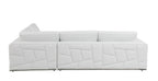 998 Divanitalia Cream Right Arm Facing Sectional Sofa in Top-grain Italian Leather - White - SKU 998-Sectional-RAF-CHAISE-WHITE - view 8