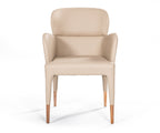 Ogden - Modern Peach & Rosegold Dining Armchair