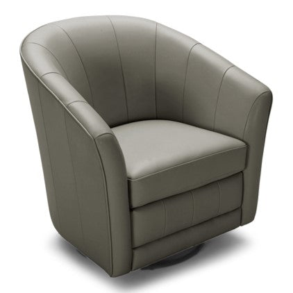 Greer Modern Grey Eco-Leather Accent Chair