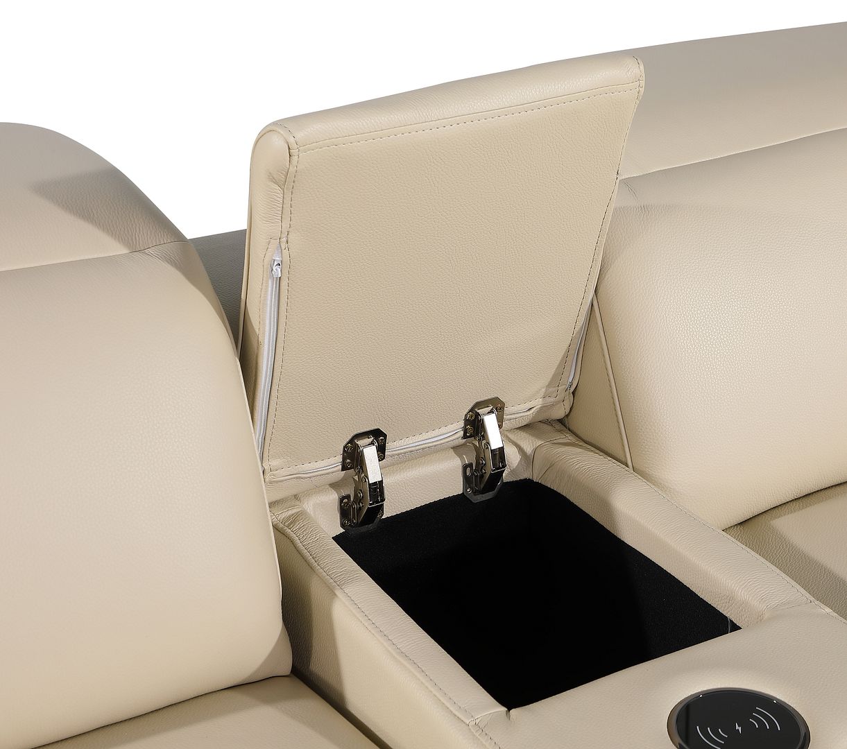 1116 Divanitalia 12-Piece U-Shaped Sectional Sofa in Top Grain Italian Leather with 4 Power Recliners & Power Headrests