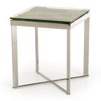 Santiago Modern Rectangular Wood Mosaic End Table