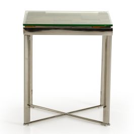 Santiago Modern Rectangular Wood Mosaic End Table