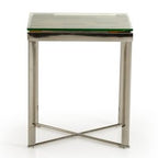 Santiago Modern Rectangular Wood Mosaic End Table