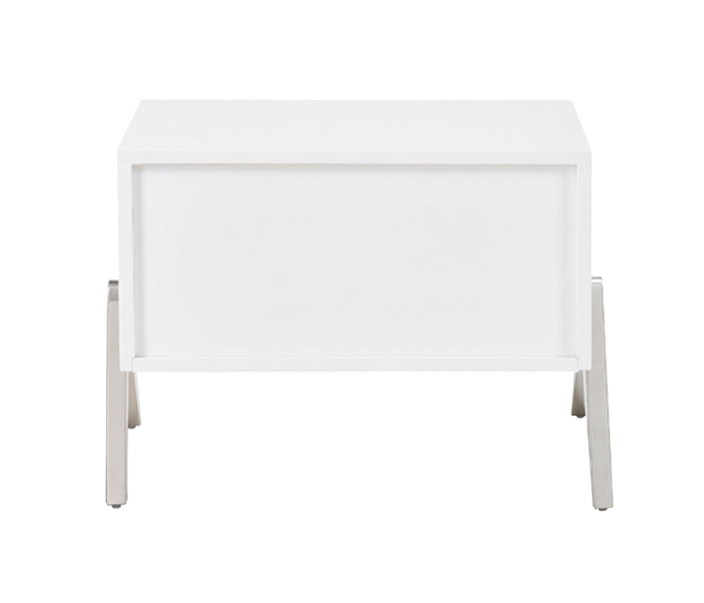 Candid Modern White Nightstand