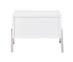 Candid Modern White Nightstand