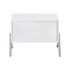 Candid Modern White Nightstand