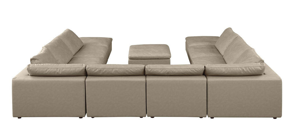 1100 Divanitalia Top-grain Italian Leather 11-Piece Sectional Sofa with Chaise