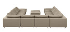 1100 Divanitalia Top-grain Italian Leather 11-Piece Sectional Sofa with Chaise