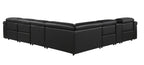 1126 Divanitalia 7-Piece L-Shaped Sectional Sofa in Top Grain Italian Leather with 4 Power Recliners & Power Headrests - Black - SKU 1126-BLACK-SEC-7PC-4PWR-SECTIONAL - GROUP - view 6