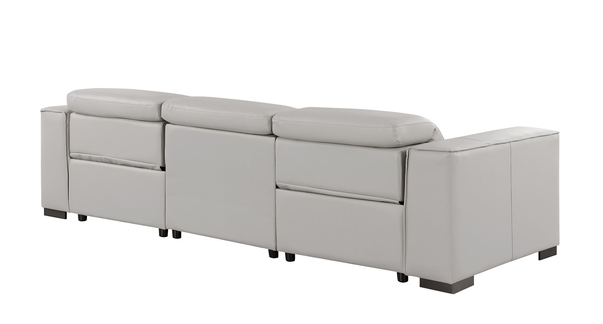 1208 Genuine Leather Triple Power Reclining Sofa
