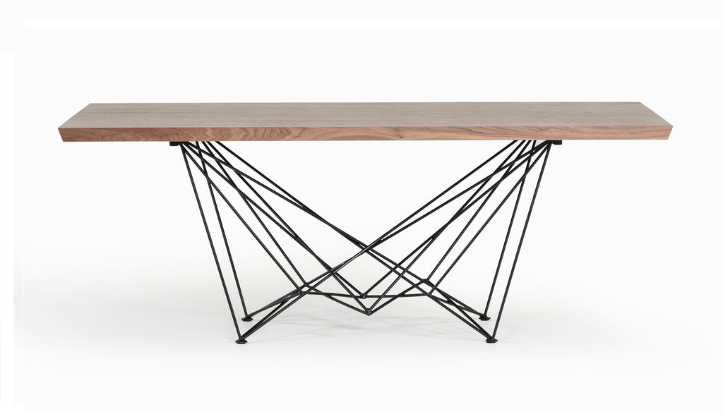 Naomi Modern Walnut Dining Table