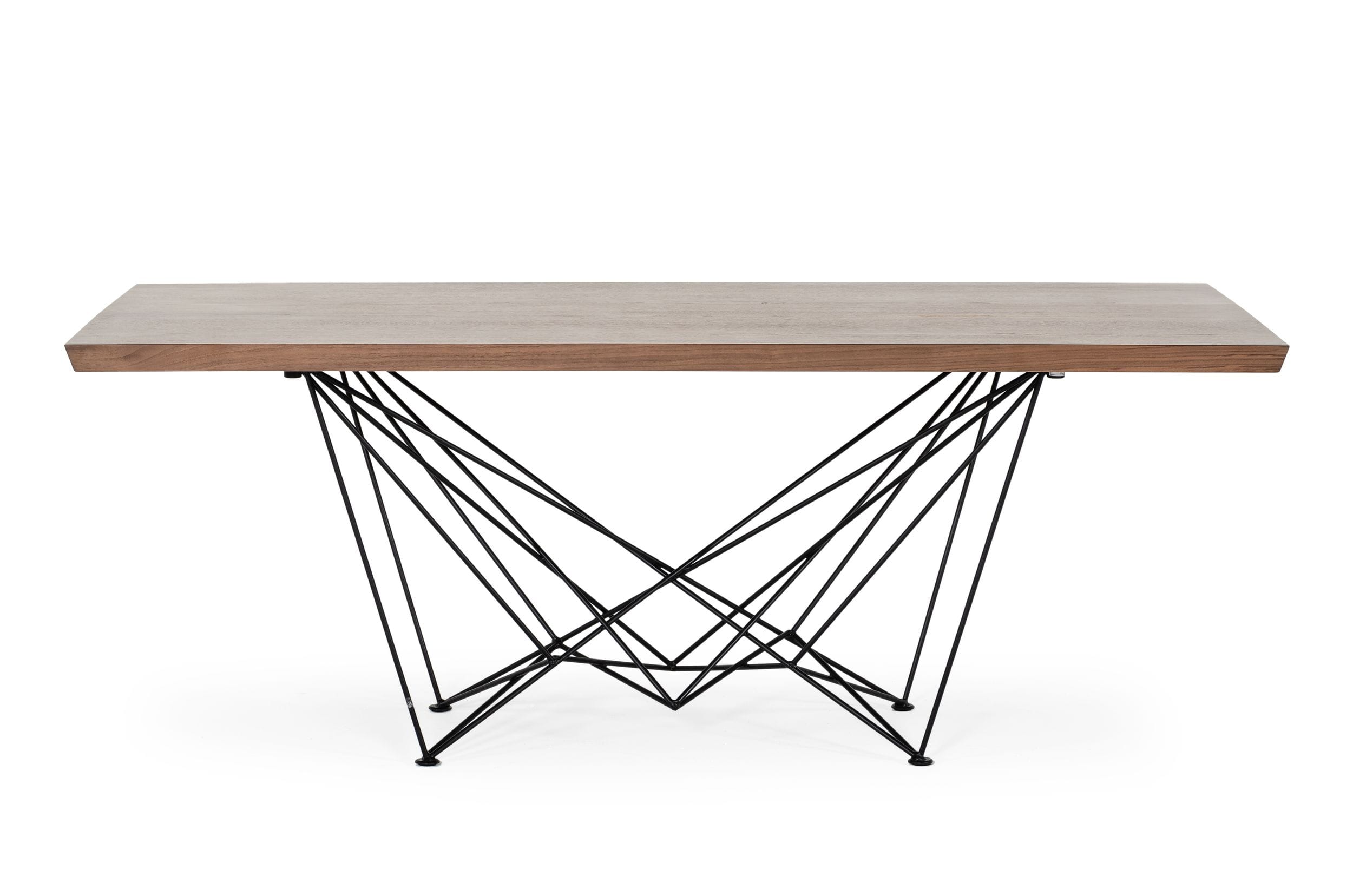 Naomi Modern Walnut Dining Table