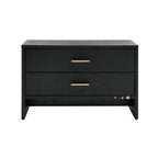 Wales Modern Grey Ash 2-Drawer Nightstand