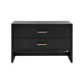 Wales Modern Grey Ash 2-Drawer Nightstand